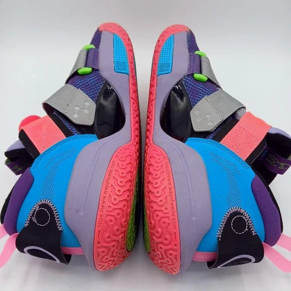 Li-Ning Way of Wade Shoes Mens Size 8 Multi-Color Basketball Strap ABAR049-1H